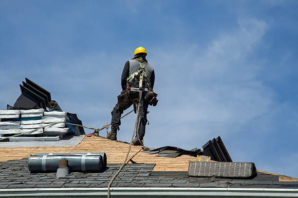 Professional Gutter Installation technician working in Ocean Gate, NJ